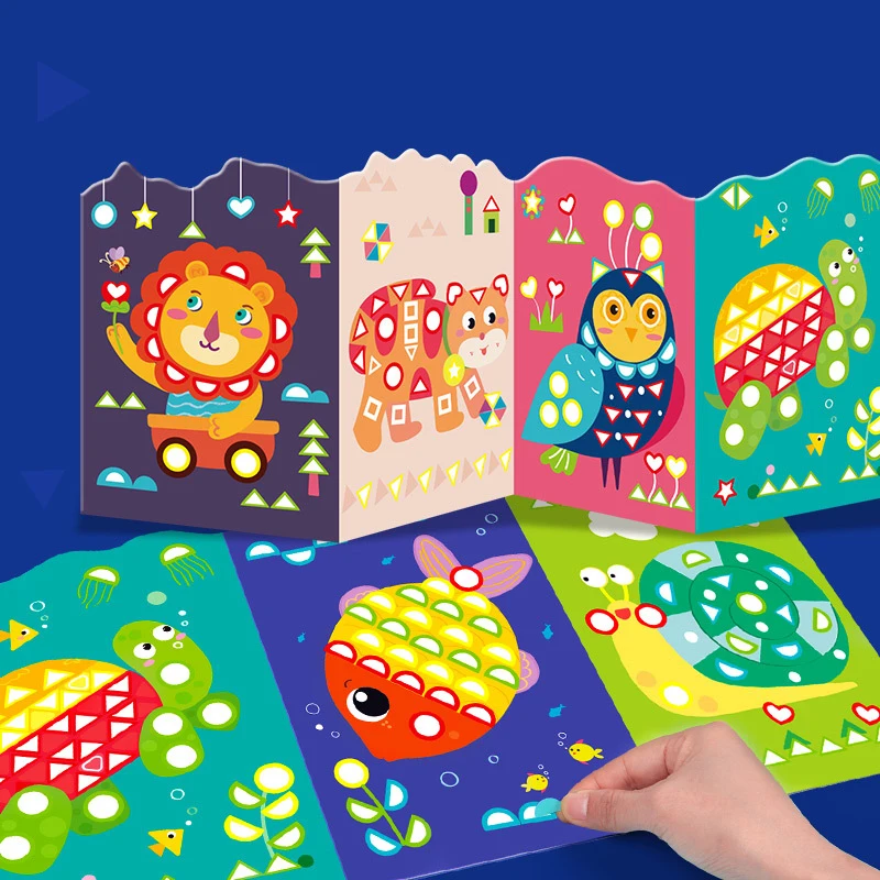 Collage Mosaic Sticker Art Kit Geometric shape Animal diy Stickers for Kids Children Puzzle Craft Toys Girl Boy Birthday Gift
Collage Mosaic Sticker Art Kit Geometric shape Animal diy Stickers for Kids Children Puzzle Craft Toys Girl Boy Birthday Gift