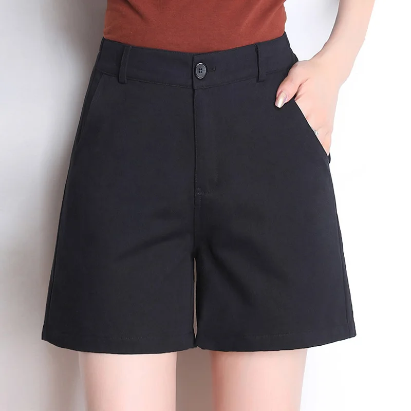 Solid High Waist Shorts Loose Thin Casual Summer Women's 4XL 5XL 6XL Plus Size Cotton Shorts Elegant Short Feminino TA2029
Solid High Waist Shorts Loose Thin Casual Summer Women's 4XL 5XL 6XL Plus Size Cotton Shorts Elegant Short Feminino TA2029
