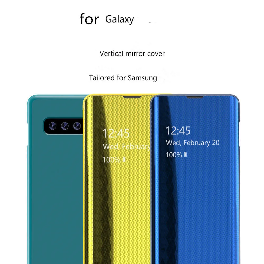 2019 latest four-generation mirrored mirror smart flip vertical leather case for Samsung Galaxy S10 S10E S10 Plus 
2019 latest four-generation mirrored mirror smart flip vertical leather case for Samsung Galaxy S10 S10E S10 Plus