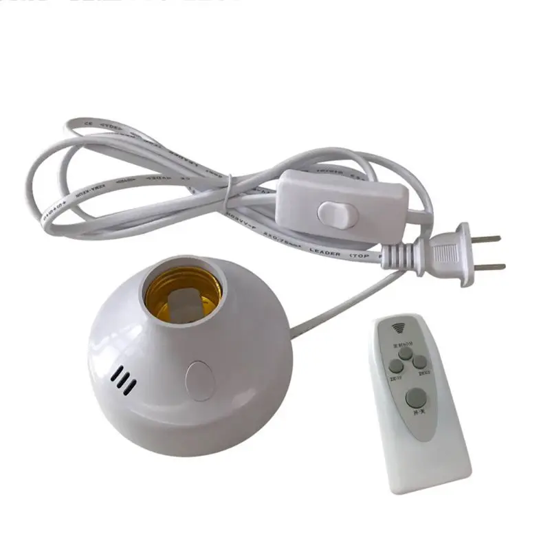 EU/US Plug E27 Socket LED Lamp Holder with Timed Wireless Remote Control for UV Germicidal Light
EU/US Plug E27 Socket LED Lamp Holder with Timed Wireless Remote Control for UV Germicidal Light