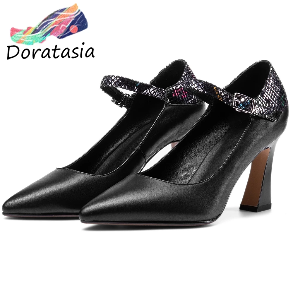 DORATASIA New Spring Girl Mature Genuine Leather Pumps Fashion Patchwork Pumps Women 2020 Pointed Toe High Heel Shoes Woman
DORATASIA New Spring Girl Mature Genuine Leather Pumps Fashion Patchwork Pumps Women 2020 Pointed Toe High Heel Shoes Woman