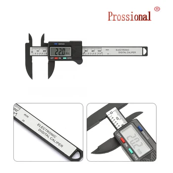 Digital Caliper with Large LCD Screen Plastic Electronic Vernier Caliper Measuring Tool, 0-6 In/0-150 mm Newly Measuring Tool
Digital Caliper with Large LCD Screen Plastic Electronic Vernier Caliper Measuring Tool, 0-6 In/0-150 mm Newly Measuring Tool