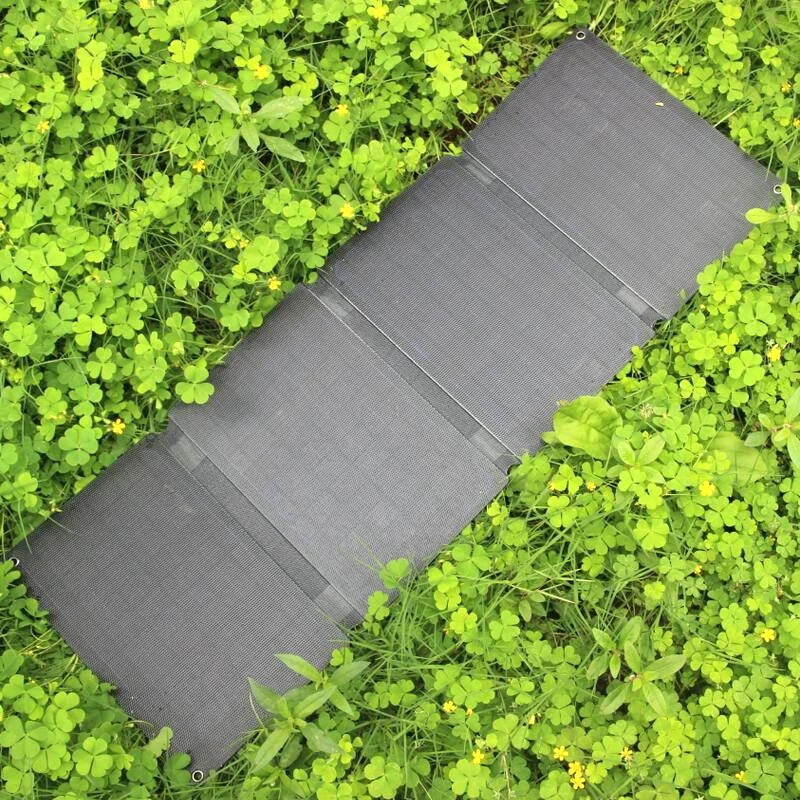 Зарядное устройство на солнечной батарее BUHESHUI 60 Вт ETFE + двойной USB 5 В и 12