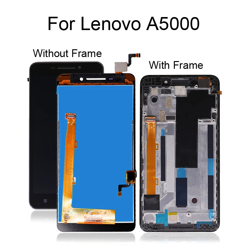 5 "для Lenovo A5000 ЖК дисплей с сенсорным экраном дигитайзер сенсор в сборе для