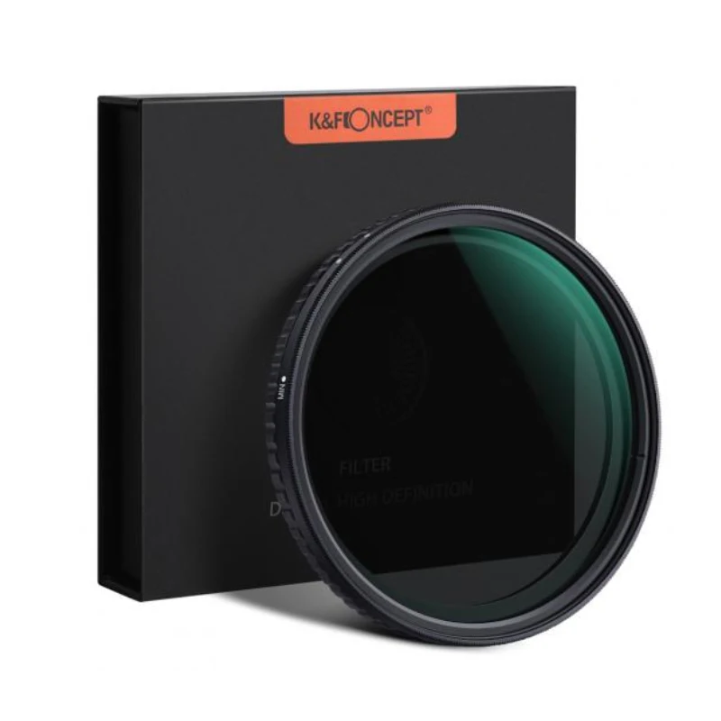 K&F Concept 52mm ND2-ND32 Variable Density ND Filter for SLR & DSLR Cameras Canon EF Nikon F SONY NEX
K&F Concept 52mm ND2-ND32 Variable Density ND Filter for SLR & DSLR Cameras Canon EF Nikon F SONY NEX