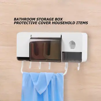 Toothpaste Dispenser Squeezer 5pcs Toothbrush Holder for Bathroom Accessories Dust-Proof To Keep Toothpaste And Brushes Dry
Toothpaste Dispenser Squeezer 5pcs Toothbrush Holder for Bathroom Accessories Dust-Proof To Keep Toothpaste And Brushes Dry