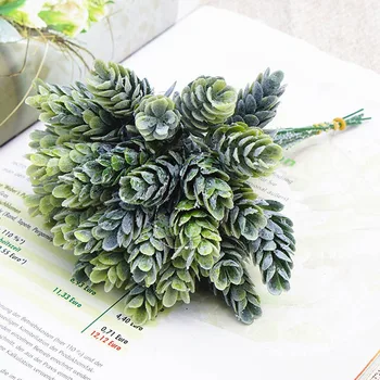 30 heads/bundle Pine Cone Simulation Pineapple grass artificial plants DIY home vases for home decor fake plastic winter flowers 
30 heads/bundle Pine Cone Simulation Pineapple grass artificial plants DIY home vases for home decor fake plastic winter flowers
