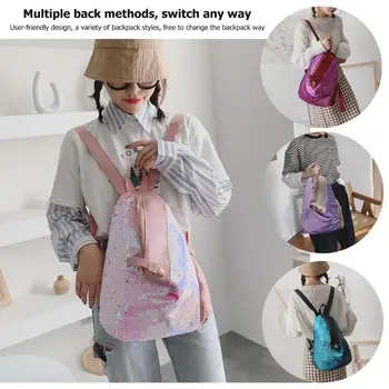 Hot Sale Backpacks Delicate Texture Sequins Backpack Fashion Glitter School Book Shoulder Bag Women Travel Knapsack
Hot Sale Backpacks Delicate Texture Sequins Backpack Fashion Glitter School Book Shoulder Bag Women Travel Knapsack