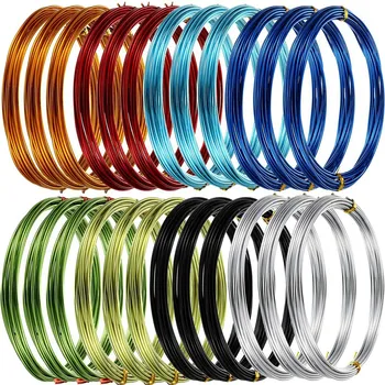 24 Rolls Multi-Colored Bonsai Wires Anodized Aluminum Bonsai Training Wire with 3 Sizes (1.0 mm, 1.5 mm, 2.0 mm) Total 393 Feet
24 Rolls Multi-Colored Bonsai Wires Anodized Aluminum Bonsai Training Wire with 3 Sizes (1.0 mm, 1.5 mm, 2.0 mm) Total 393 Feet