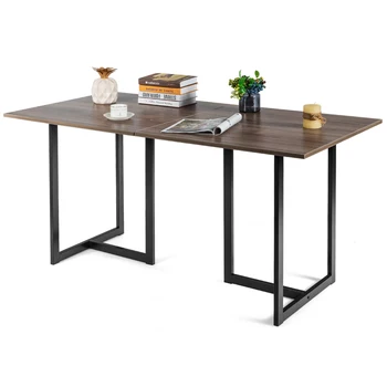 Costway 60'' Industrial Dining Table Rectangular Kitchen Table 6 Person with Metal Frame
Costway 60'' Industrial Dining Table Rectangular Kitchen Table 6 Person with Metal Frame