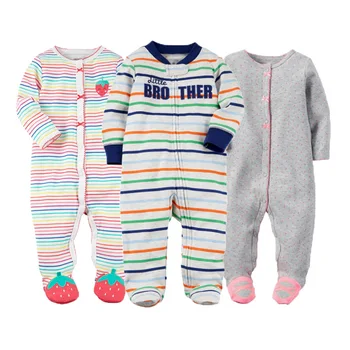 3pcs/lot Infant Baby Long Sleeve Cotton Footed Cartoon Rompers for Newborn Boys Girls Pajamas Jumpsuit Clothes Outfit Unisex 
3pcs/lot Infant Baby Long Sleeve Cotton Footed Cartoon Rompers for Newborn Boys Girls Pajamas Jumpsuit Clothes Outfit Unisex