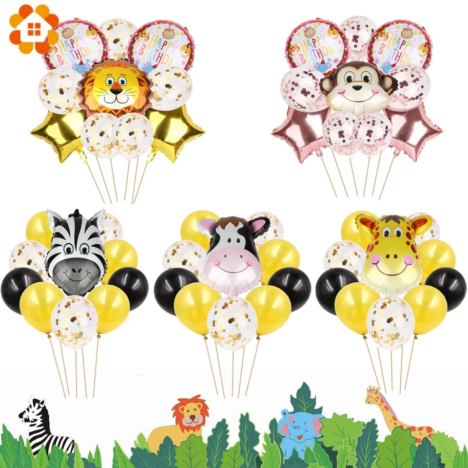 10PCS/Pack Forest Animal Balloons Foil Helium Ballon Happy Birthday Jungle Boy Girl Baby Shower Party Decorations Kids Toy
10PCS/Pack Forest Animal Balloons Foil Helium Ballon Happy Birthday Jungle Boy Girl Baby Shower Party Decorations Kids Toy