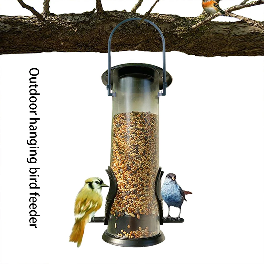 Hanging Type Outdoor Plastic Pet Bird Feeders Bucket Tree Garden Decoration Feeding Automatic Food Parrot Pet Dispenser 
Hanging Type Outdoor Plastic Pet Bird Feeders Bucket Tree Garden Decoration Feeding Automatic Food Parrot Pet Dispenser
