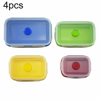 Portable Square Silicone Food Lunch Box Bowl Bento Folding Collapsible Container
Portable Square Silicone Food Lunch Box Bowl Bento Folding Collapsible Container