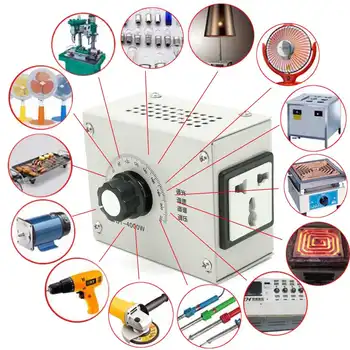 Motor Speed Controller 4000W AC 220V Variable Voltage Controller Control For Fan Speed Motor Dimmer 107x56x84mm
Motor Speed Controller 4000W AC 220V Variable Voltage Controller Control For Fan Speed Motor Dimmer 107x56x84mm