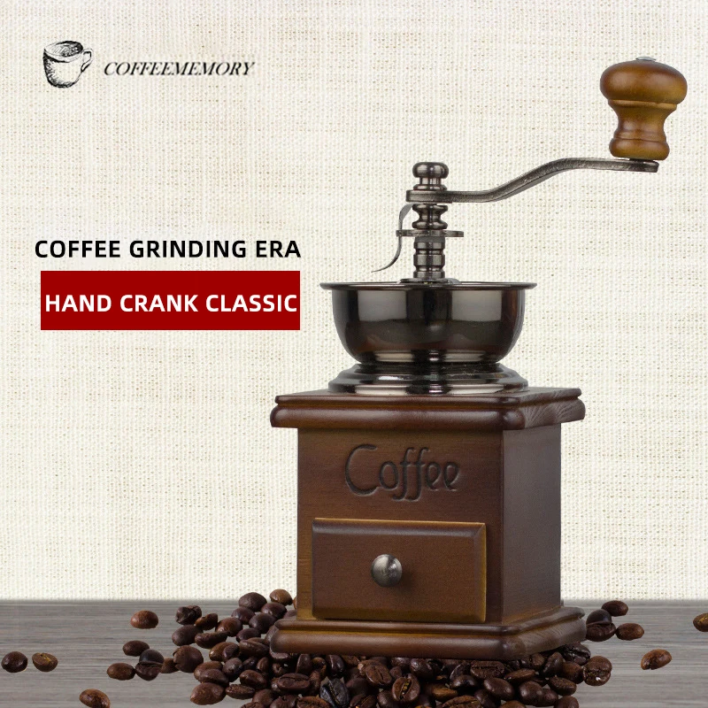 Manual Coffee Grinder Classical Wooden Stainless Steel Retro Coffee Spice Mini Burr Mill Wheel Machine Kitchen Accessories
Manual Coffee Grinder Classical Wooden Stainless Steel Retro Coffee Spice Mini Burr Mill Wheel Machine Kitchen Accessories