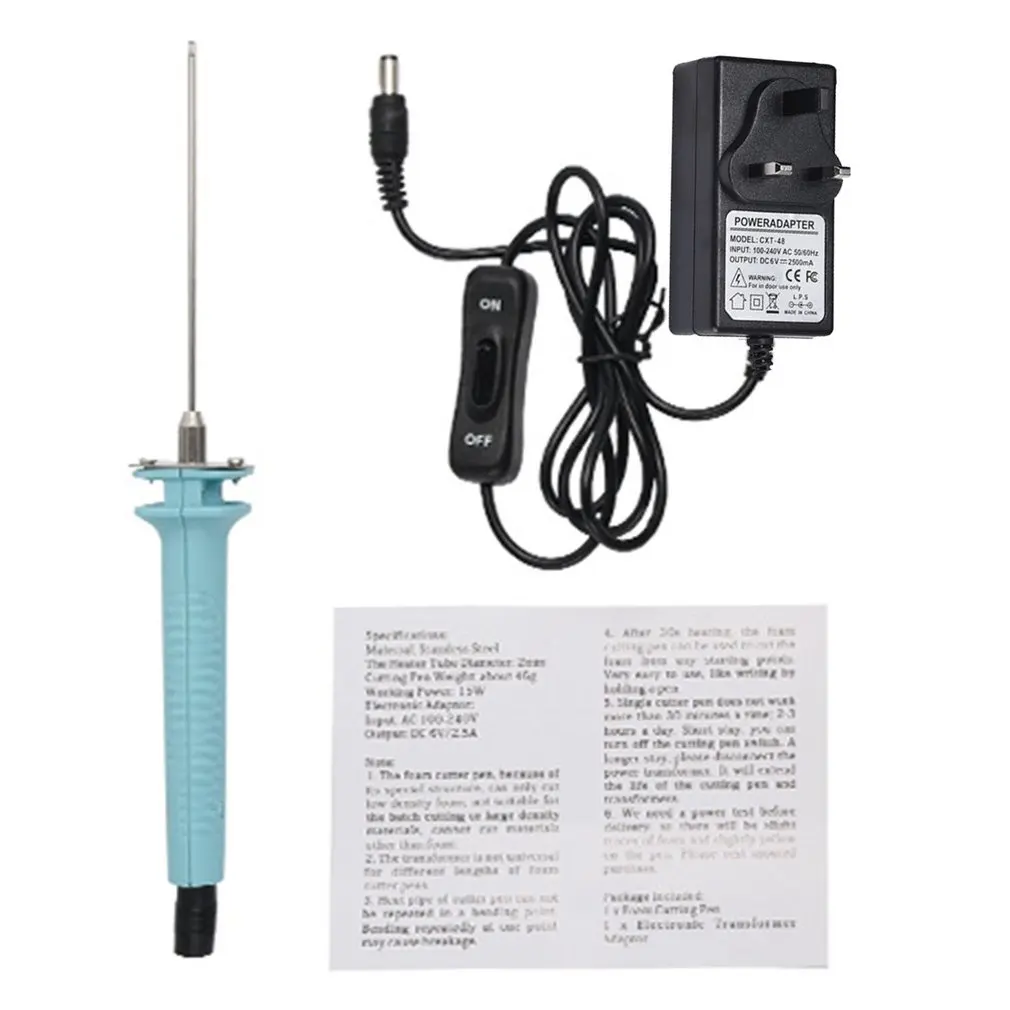 Professional Foam Cutter 15W 10CM Electric Foam Polystyrene Cutting Machine Pen Portable Styrofoam Cutting Knife Tools UK Plug
Professional Foam Cutter 15W 10CM Electric Foam Polystyrene Cutting Machine Pen Portable Styrofoam Cutting Knife Tools UK Plug