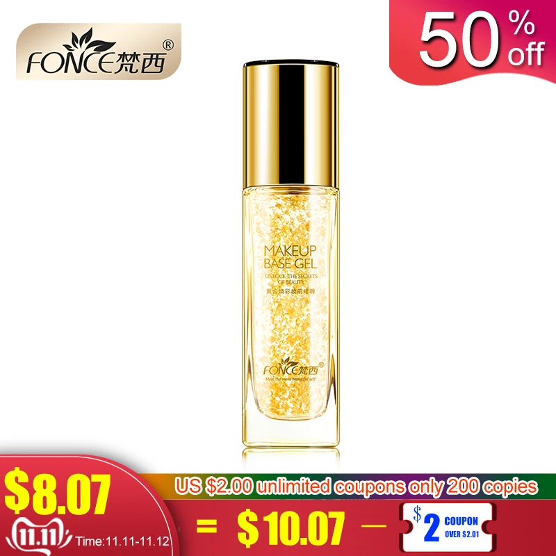 Fonce Pearl Essence Natural Ingredients Makeup Primer Gel Makeup Long-lasting Brighten Skin Invisible pores Firming 30ml
Fonce Pearl Essence Natural Ingredients Makeup Primer Gel Makeup Long-lasting Brighten Skin Invisible pores Firming 30ml