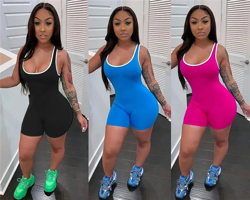 2020 Women Sleeveless Tank Jumpsuit Rompers Playsuit Bodycon Biker Shorts 3 Colors Solid Stretch Jumpsuit Shorts Pants Trousers 
2020 Women Sleeveless Tank Jumpsuit Rompers Playsuit Bodycon Biker Shorts 3 Colors Solid Stretch Jumpsuit Shorts Pants Trousers