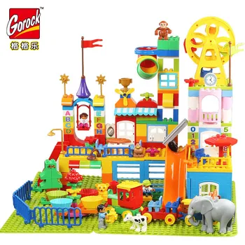 Castle Park Slide Princess Big Block Compatible Duplo Building Blocks Playground Blocks DIY Big Bricks Toys Kids Christmas Gift
Castle Park Slide Princess Big Block Compatible Duplo Building Blocks Playground Blocks DIY Big Bricks Toys Kids Christmas Gift