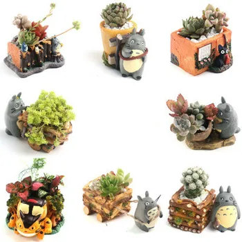 17-Style Cartoon Cute Totoro Flower Pot Farmhouse Decor Resin Creative Crafts Planters Home Office Garden Succulent Plant Pot
17-Style Cartoon Cute Totoro Flower Pot Farmhouse Decor Resin Creative Crafts Planters Home Office Garden Succulent Plant Pot