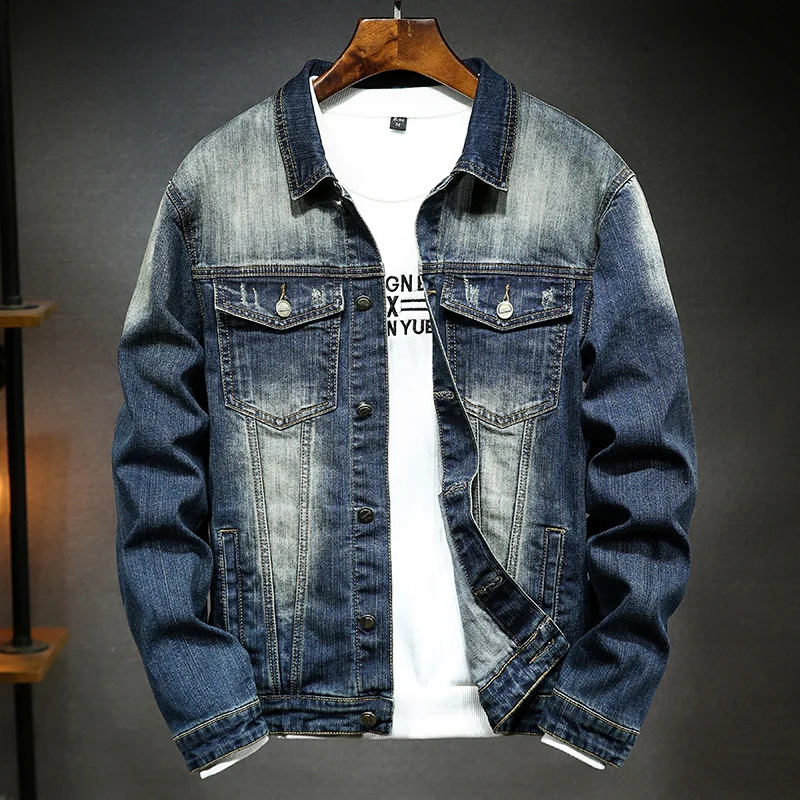 Spring 2020 New Men's Vintage Denim Jacket Classic Style Fashion Slim Fit Jeans Jacket Male Brand Clothes
Spring 2020 New Men's Vintage Denim Jacket Classic Style Fashion Slim Fit Jeans Jacket Male Brand Clothes