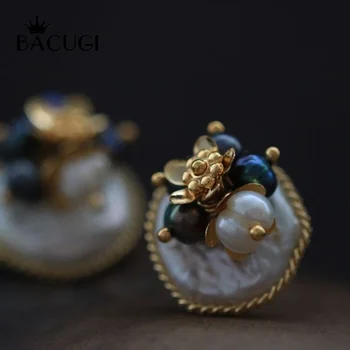 925 Sterling Silver Natural Stone Stud Earrings Freshwater Pearl White Flower Earrings female Handmade
925 Sterling Silver Natural Stone Stud Earrings Freshwater Pearl White Flower Earrings female Handmade