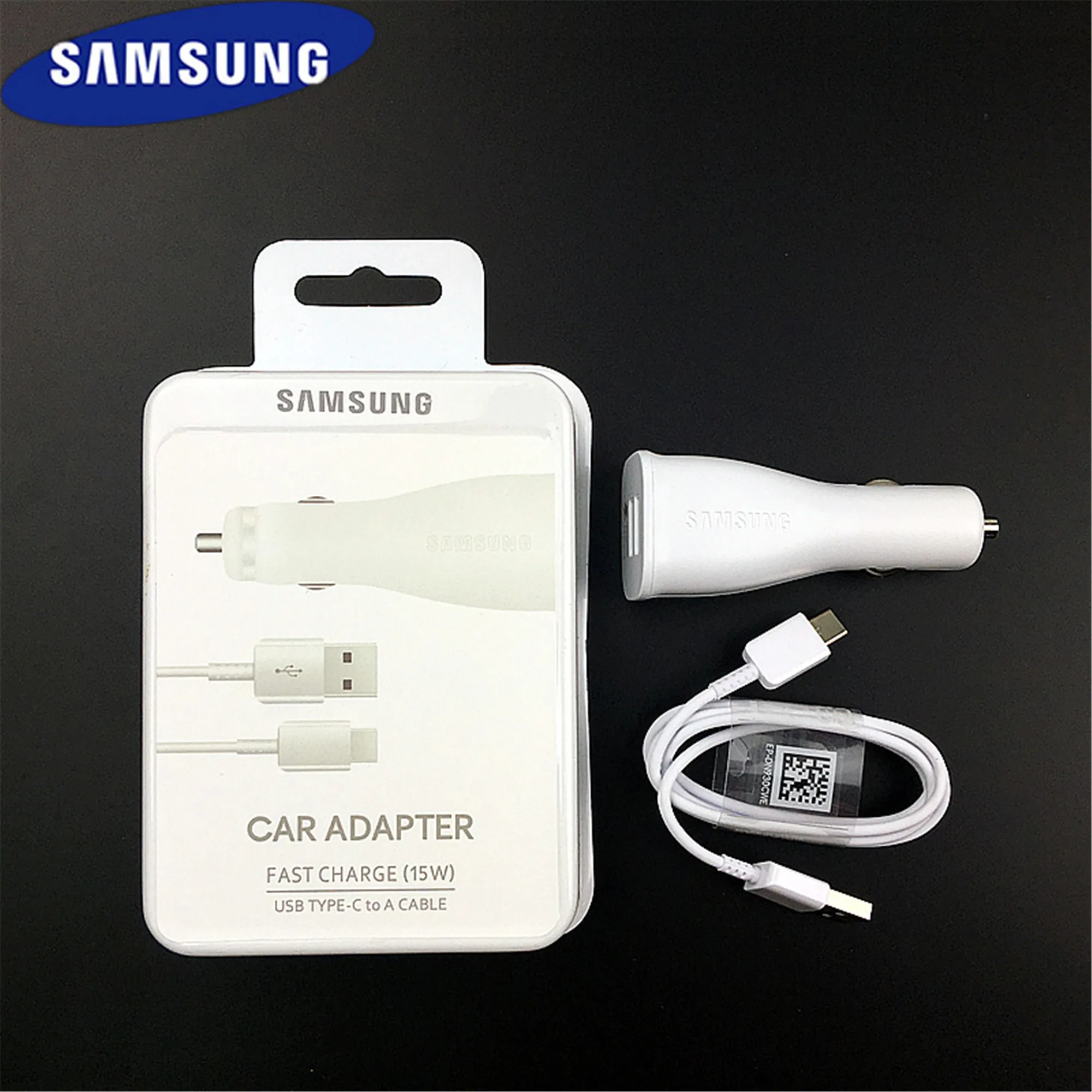 Original Samsung Dual Car Charger Cable 9V /1.67A Fast Charge Adapter For Galaxy galaxy s10 s8 s9 plus s7 s6 a3 a5 a7 2016 2017
