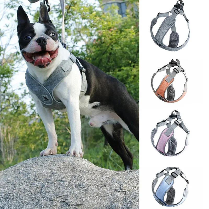 Dog Cat Harness Reflective Breathable Adjustable Soft Pet Harness For Small Medium large Dogs Harness Vest With Custom patch
Dog Cat Harness Reflective Breathable Adjustable Soft Pet Harness For Small Medium large Dogs Harness Vest With Custom patch
