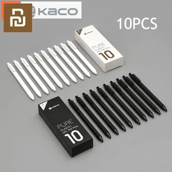 10pcs/set Xiaomi KACO Sign Pen 0.5mm Pen School/Office Worker Student Signing Pen Black White ABS Plastic Smooth Ink mijia pens
10pcs/set Xiaomi KACO Sign Pen 0.5mm Pen School/Office Worker Student Signing Pen Black White ABS Plastic Smooth Ink mijia pens