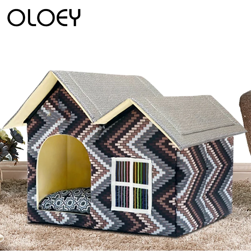 Removable Dog Beds Double House For Small Medium Large Dogs Cushion House Kennel Nest Luxury Pet Products 55 x 40 x 42 cm
Removable Dog Beds Double House For Small Medium Large Dogs Cushion House Kennel Nest Luxury Pet Products 55 x 40 x 42 cm