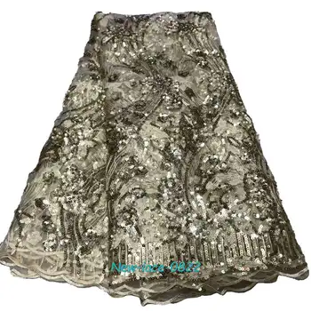 2019 high quality sequence French Nigerian sequins net lace,African tulle mesh sequence lace fabric for dress 5yards/lot 04
2019 high quality sequence French Nigerian sequins net lace,African tulle mesh sequence lace fabric for dress 5yards/lot 04