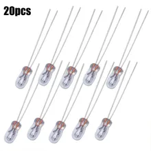 20pcs Miniature 3mm 12V Lamp Light Bulb Incandescent Filament T3 Halogen Bulb Quartz Transparent Glass Side Indicator Lights
20pcs Miniature 3mm 12V Lamp Light Bulb Incandescent Filament T3 Halogen Bulb Quartz Transparent Glass Side Indicator Lights