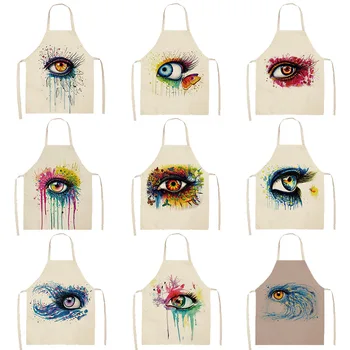 Colorful Eye Lashes Printed Kitchen Apron Kids Men Women Chef Cooking Aprons Cotton Linen Waist PVC Apron Cleaning
Colorful Eye Lashes Printed Kitchen Apron Kids Men Women Chef Cooking Aprons Cotton Linen Waist PVC Apron Cleaning