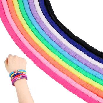 6mm Mixed Color Flat Round Handmade Polymer Clay Bead Spacers Loose Disc Bead for Jewelry Making DIY Earring Bracelets 15inch
6mm Mixed Color Flat Round Handmade Polymer Clay Bead Spacers Loose Disc Bead for Jewelry Making DIY Earring Bracelets 15inch