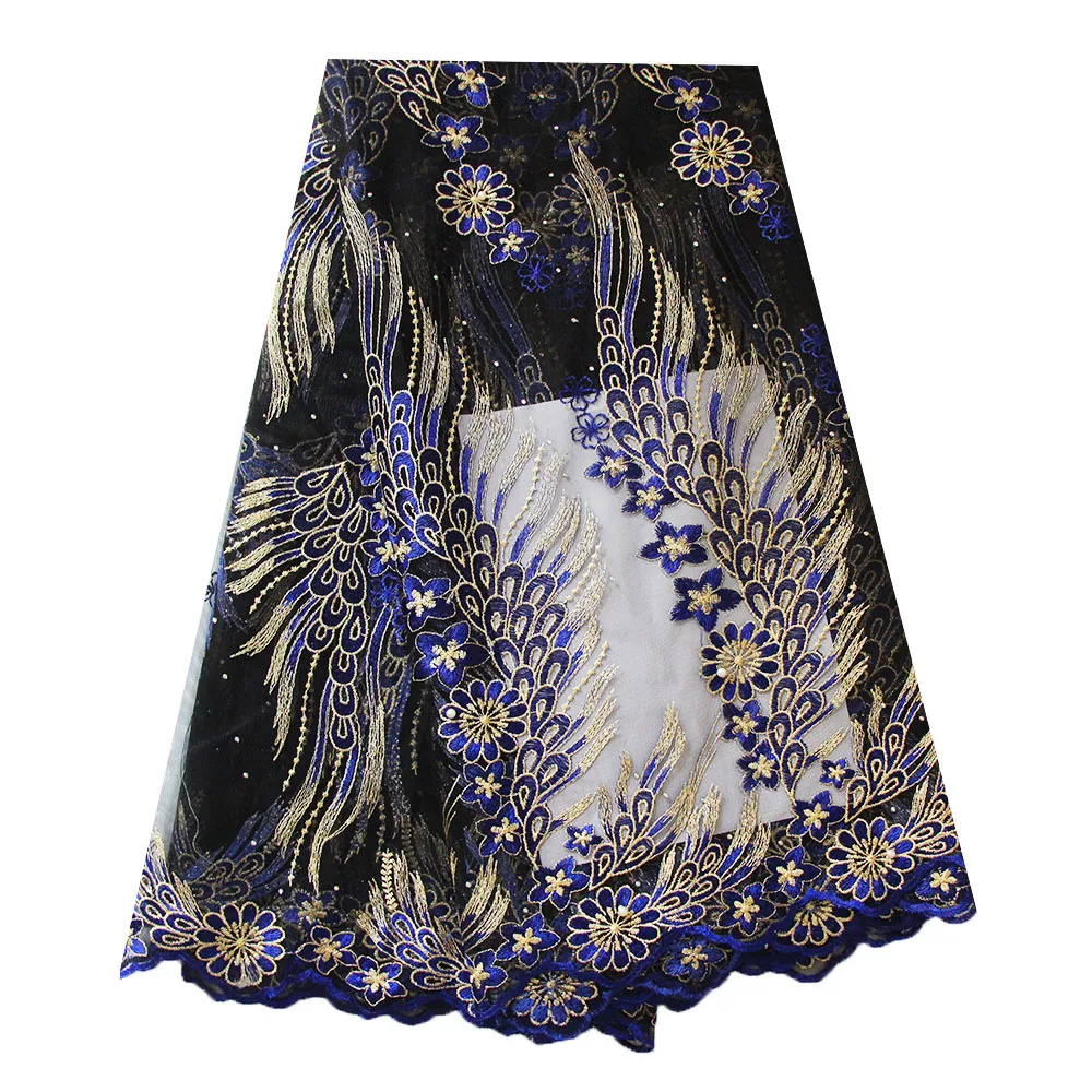 African Net Lace Embroidery African Mesh Lace Royal Blue Black Lace Beaded Nigerian Wedding Dress Fabric
African Net Lace Embroidery African Mesh Lace Royal Blue Black Lace Beaded Nigerian Wedding Dress Fabric