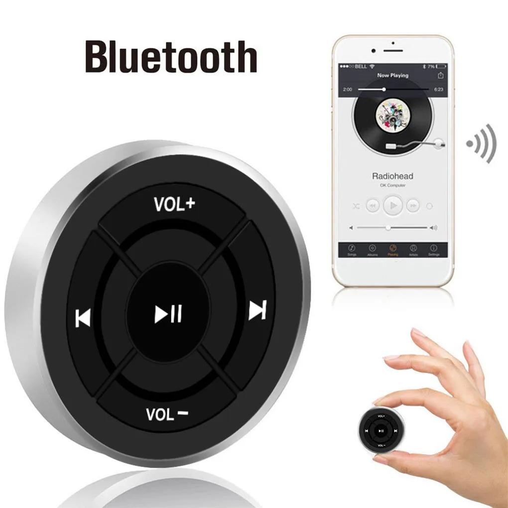 Bluetooth Remote Control Button Car Steering Wheel Motorcycle Bike Handlebar Wireless Media Button 
Bluetooth Remote Control Button Car Steering Wheel Motorcycle Bike Handlebar Wireless Media Button