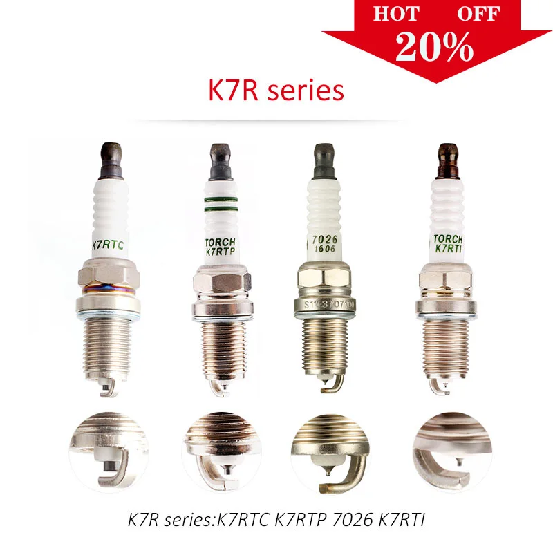 4pcs/lot China original TORCH Iridium spark plugs K7RTI for BRILLIANCE M2/BYD F3/F5/F7;CHANGAN CS75/RAETON;CHERY A1/A5/AMULET
4pcs/lot China original TORCH Iridium spark plugs K7RTI for BRILLIANCE M2/BYD F3/F5/F7;CHANGAN CS75/RAETON;CHERY A1/A5/AMULET