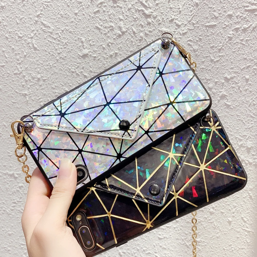 Credit Card Wallet Envelope Phone Case For iPhone XS MAX X XR 7 8 6 Plus Laser Glitter Strap Crossbody Long Chain Handbag Cover
Credit Card Wallet Envelope Phone Case For iPhone XS MAX X XR 7 8 6 Plus Laser Glitter Strap Crossbody Long Chain Handbag Cover