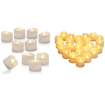 24Pack 1.2 inch H Flickering Flameless Tea Light Candles with Auto Timer, Battery Operated Bright LED Tealight
24Pack 1.2 inch H Flickering Flameless Tea Light Candles with Auto Timer, Battery Operated Bright LED Tealight