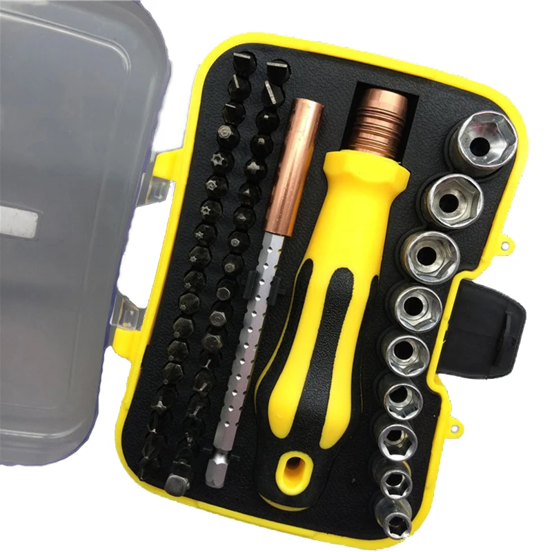 PARON 47 In 1 Professional CRV Security Retractable Sleeve Screwdriver Set Yes Shanked Extra Long Precision Drill Free Long Bits
PARON 47 In 1 Professional CRV Security Retractable Sleeve Screwdriver Set Yes Shanked Extra Long Precision Drill Free Long Bits