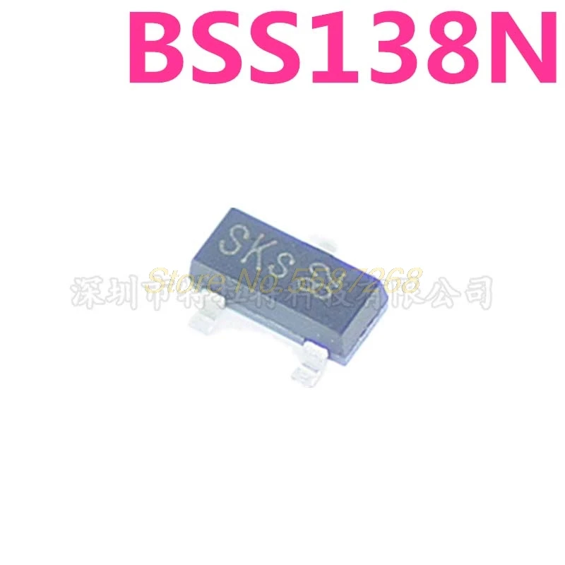 10pcs/lot Car Transistor BSS138N E6327 SKs SOT23 MOS tube N-CH 60V 230MA  new original