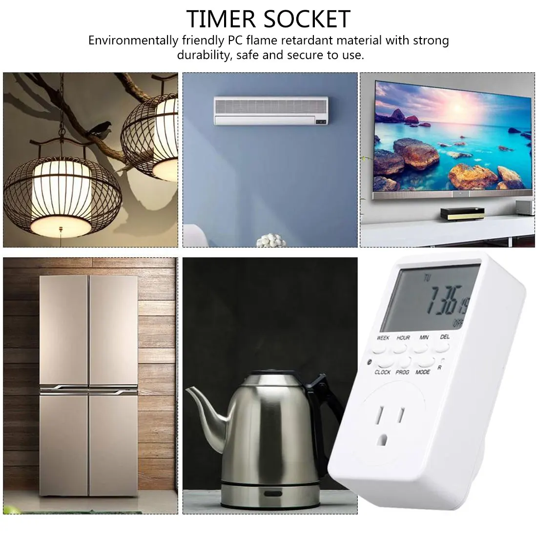 EU UK US Plug Electronic Digital Timer Switch Kitchen Timer Outlet 230V 120V 7 Day 12/24 Hour Programmable Timing Socket
EU UK US Plug Electronic Digital Timer Switch Kitchen Timer Outlet 230V 120V 7 Day 12/24 Hour Programmable Timing Socket