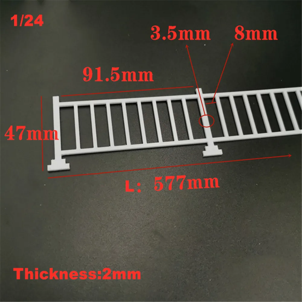 architecture model scale fence guardral09