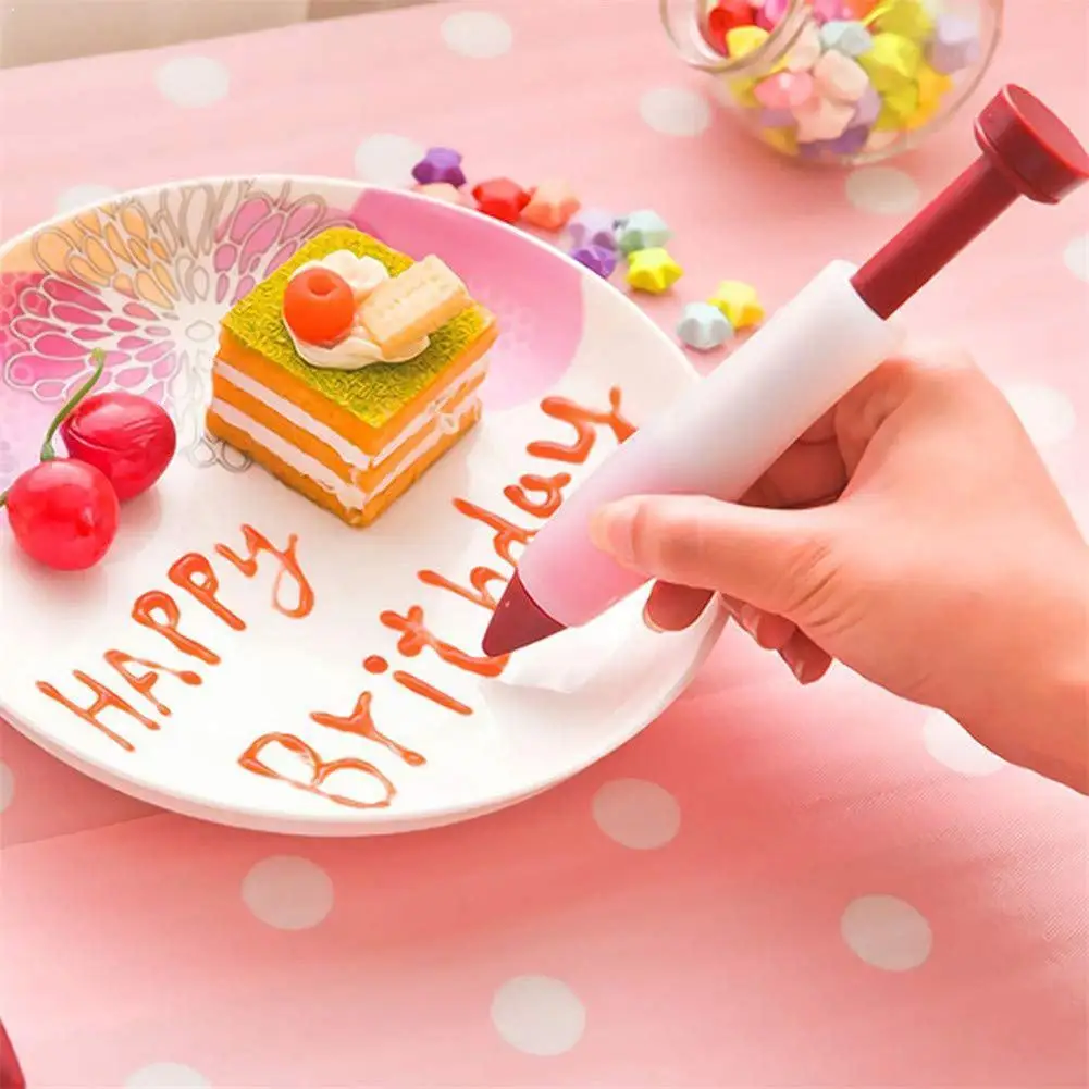 Silicone Fondant Cake Pen Pastry Icing Writing Syringe Mold DIY Decor Cake Decorating Baking Cream Tools tools Chocolate cu C5E4
Silicone Fondant Cake Pen Pastry Icing Writing Syringe Mold DIY Decor Cake Decorating Baking Cream Tools tools Chocolate cu C5E4