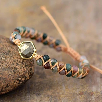 Vintage Jewelry Natural Stone Couple Bracelet Trendy 2020 Hot Sale Fashion Bohemian Hand Woven Geometry Bracelet Gift of Love
Vintage Jewelry Natural Stone Couple Bracelet Trendy 2020 Hot Sale Fashion Bohemian Hand Woven Geometry Bracelet Gift of Love
