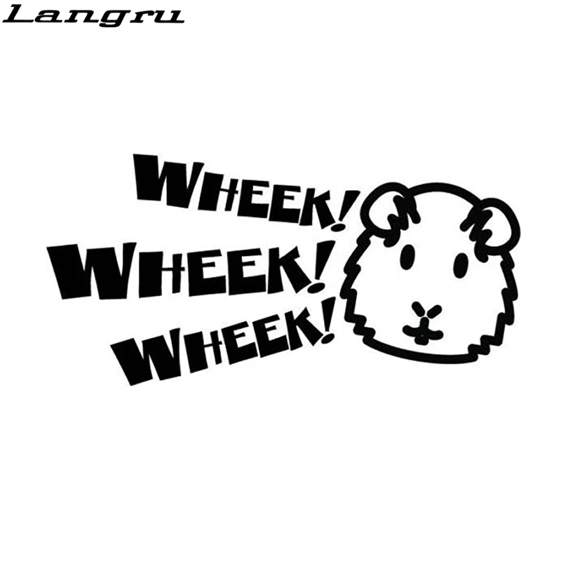 Langru 16*7 8 см переводная картинка морской свиньи Cavy Wheek Свинья оконный бампер