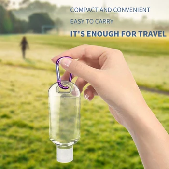 10 Refillable Hand Sanitizer Container Travel Bottle Alcohol Container Transparent Bottle Random Hook Portable Carabiner Hook
10 Refillable Hand Sanitizer Container Travel Bottle Alcohol Container Transparent Bottle Random Hook Portable Carabiner Hook