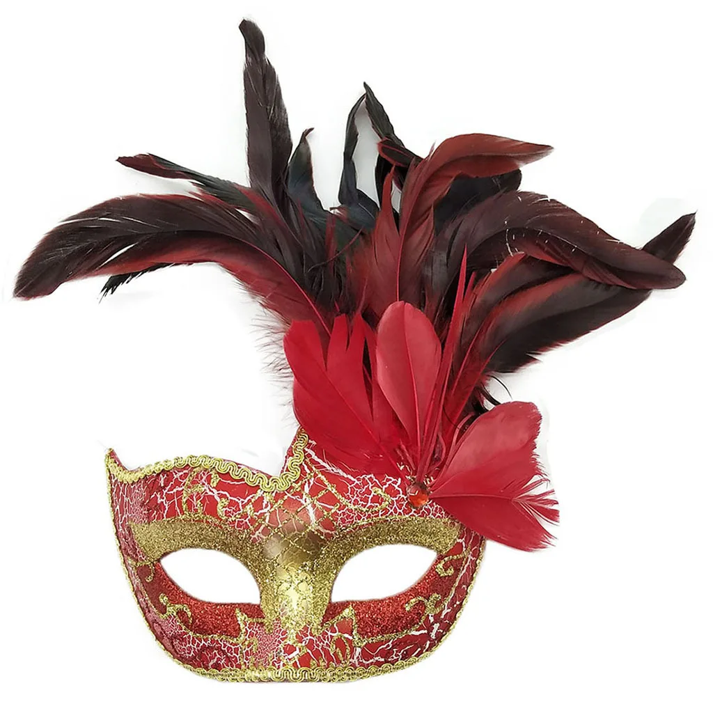 New Style Feather Masquerade Ghost Festival Carnival Mask Show Party Christmas Gift Easter Halloween Mask High Quality
New Style Feather Masquerade Ghost Festival Carnival Mask Show Party Christmas Gift Easter Halloween Mask High Quality