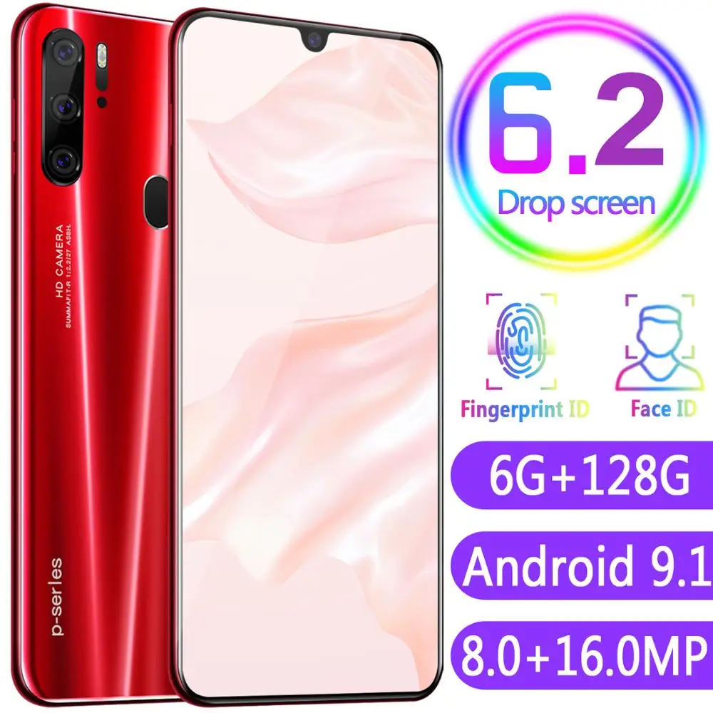 Global Version Smartphone Mobile Cell Smart Phone 6GB+128GB 10 core 6.2" Full Screen Dual Camera Android 9.1 4G 3g CellPhone
Global Version Smartphone Mobile Cell Smart Phone 6GB+128GB 10 core 6.2" Full Screen Dual Camera Android 9.1 4G 3g CellPhone